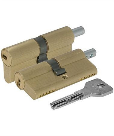Механизм цилиндровый Cisa Asix 80 мм (35*45В) кл/верт (латунь)