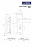 Замок врезной Apecs 1601-AB (аналог замка ДААЗ ЗВ4-3)
