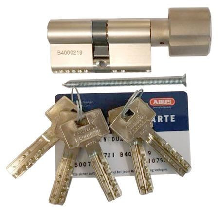 Механизм цилиндровый Abus Bravus 4000 MX (Абус) 80 мм (35*45) никель, кл/вертушка